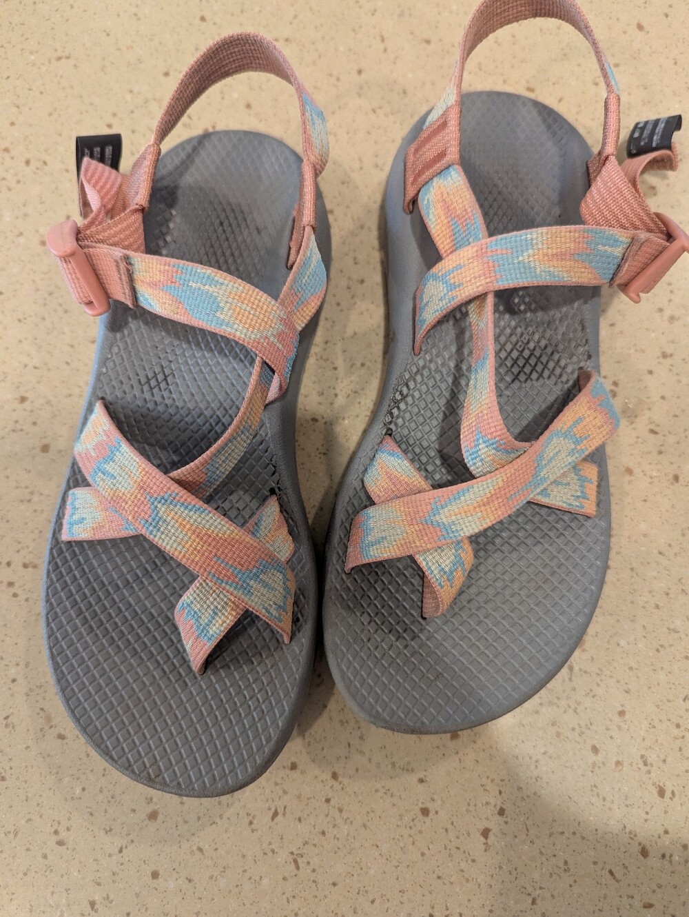 Women's Chaco Sport Sandals - Pink Multi Strap Size 9